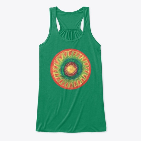 Healing Energy   Colorful Sun Mandala Kelly Camiseta Front