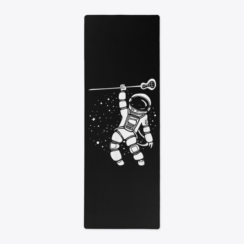 Cool Space Astronaut Lacrosse Player