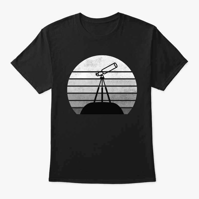 Astronomer Telescope Vintage Sunset