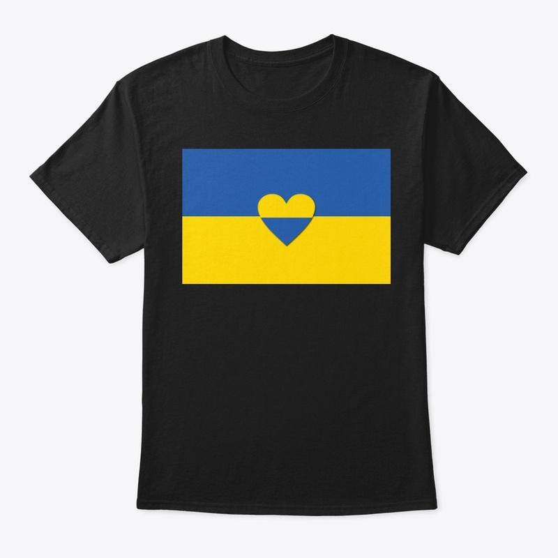 Ukrainian Flag with Heart
