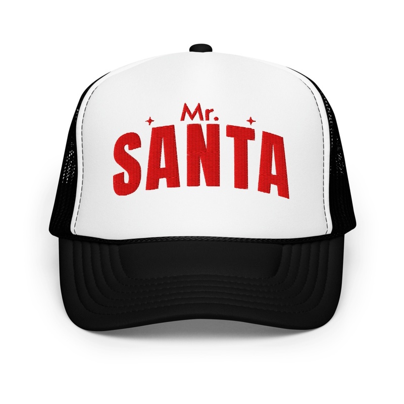 Mr. Santa Embroidered Foam Trucker Hat