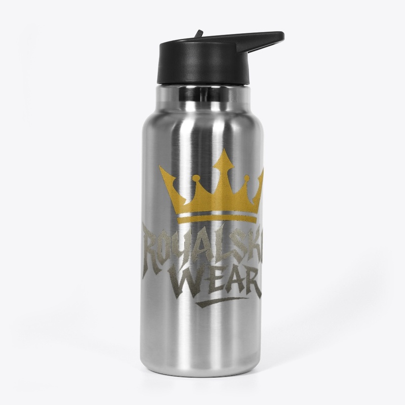 RoyalSkinWear logo steel water bottle 
