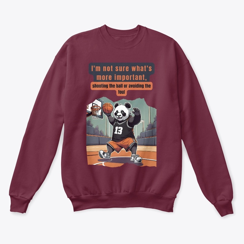 Get Cute Panda Basketball T-Shirts!