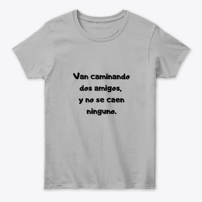 Van 2 amigos , y no se caen ninguno