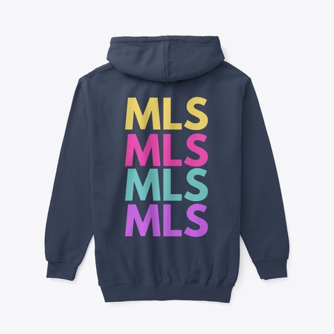 My Little School Varsity Collection  Navy áo T-Shirt Back
