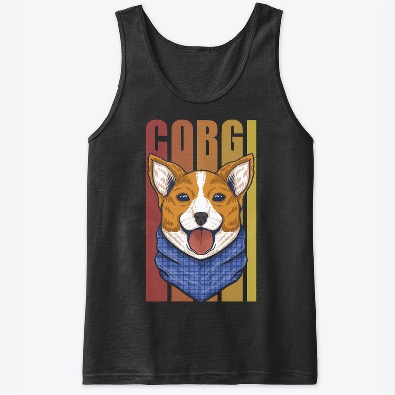 Corgi with Bandana