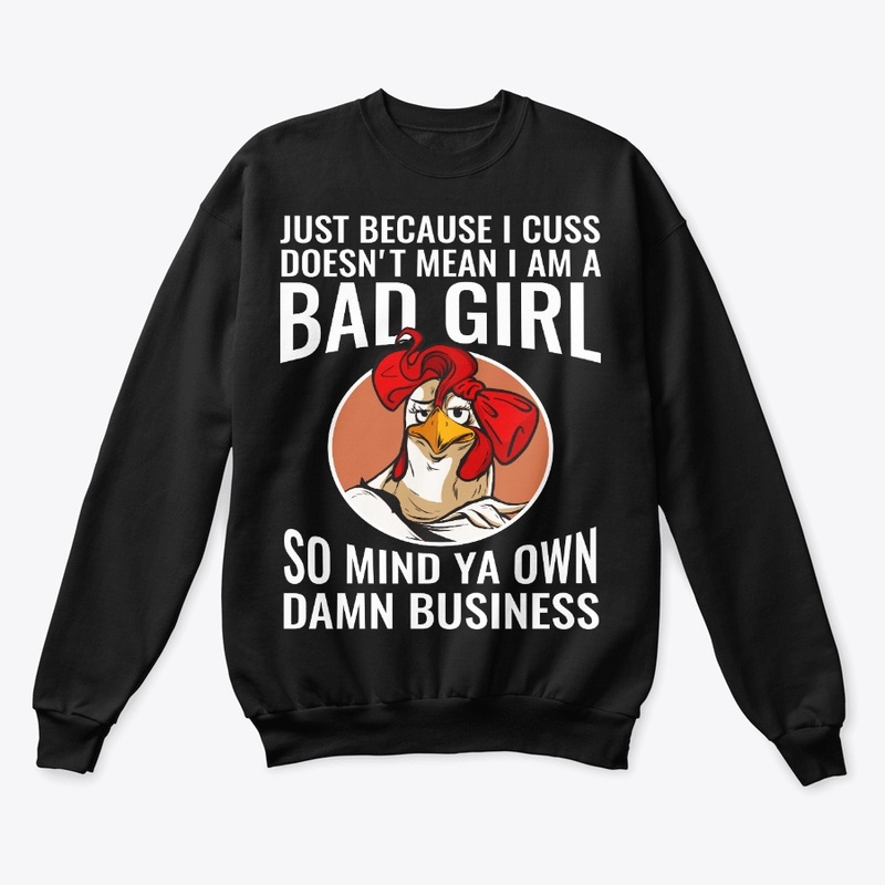 Funny Rooster Lover Gift Cuss Not Mean
