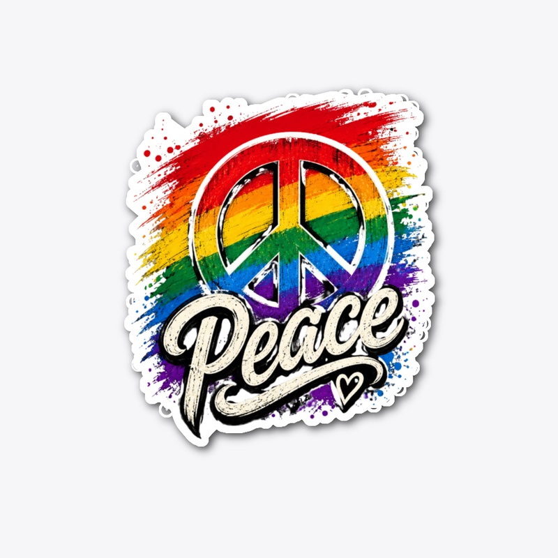 Rainbow Peace Pride Love &amp; Unity