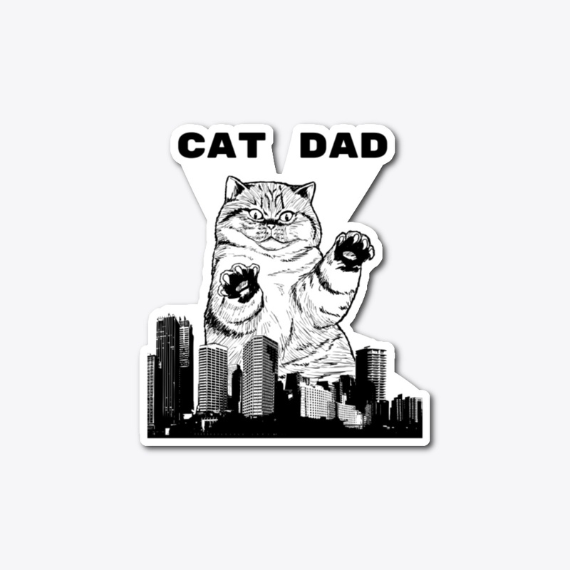 CAT  DAD T SHIRT MUG,BAG,PHONE ACCESSORY