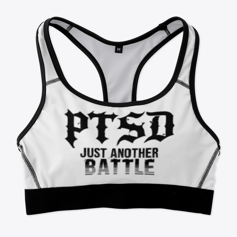 Ptsd Just Another Battle - All-Over Print Sports Bra - All-Over Print Sports Bra - All-Over Print Sports Bra - All-Over Print Sports Bra
