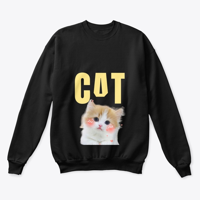 Trendy 'CAT' T-Shirt with Cat Graphic"