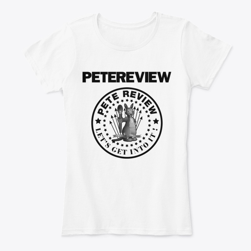 PeteReview Merch Black and White