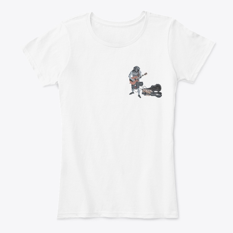 Playing Guitar Music Double Sided Tee