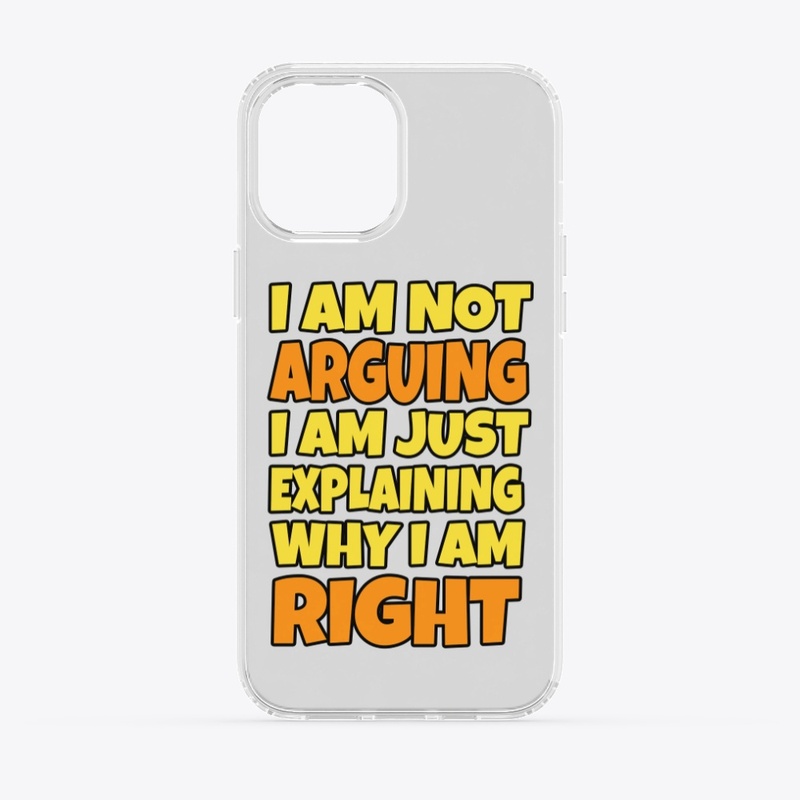 I am not arguing...