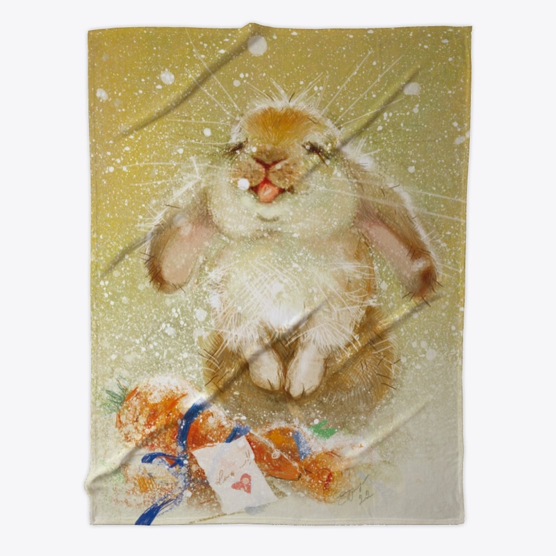 Fluffy christmas (happy rabbit)
