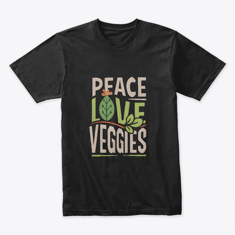 Peace Love Veggies T-shirt
