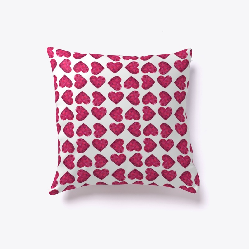 Cute Polygon Heart Pattern
