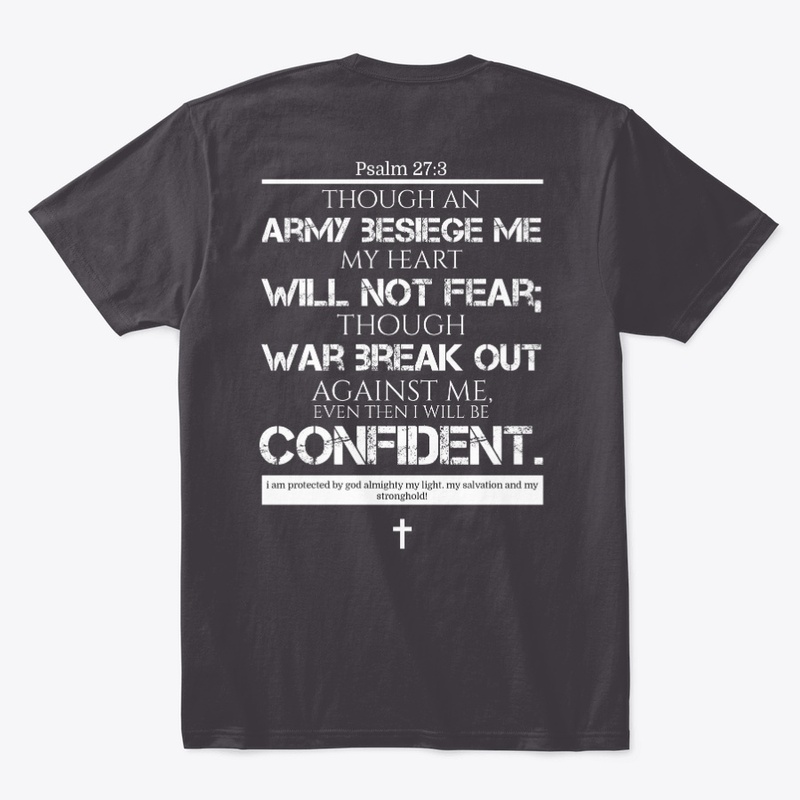 Cross Fear Not T-Shirt psalm  - Military