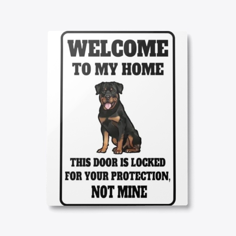 Rottweiler Warning Sign