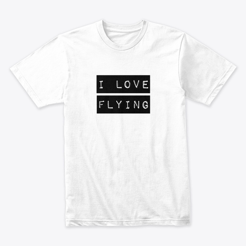 I Love Flying shirt, mug, diecut sticker