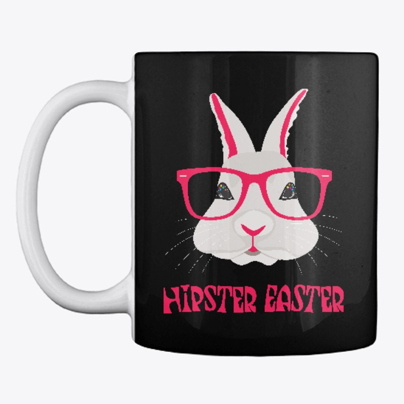 Hipster Easter Cute Bunny Rabbit Design