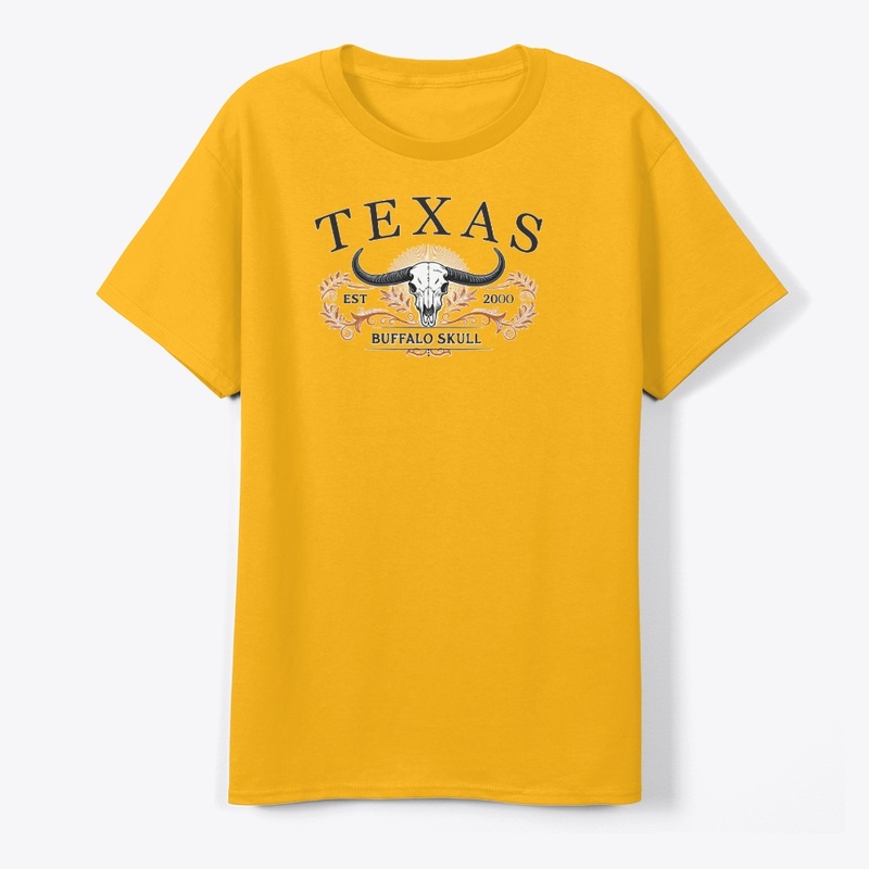 Buffalo Skull Vintage Western T-Shirt