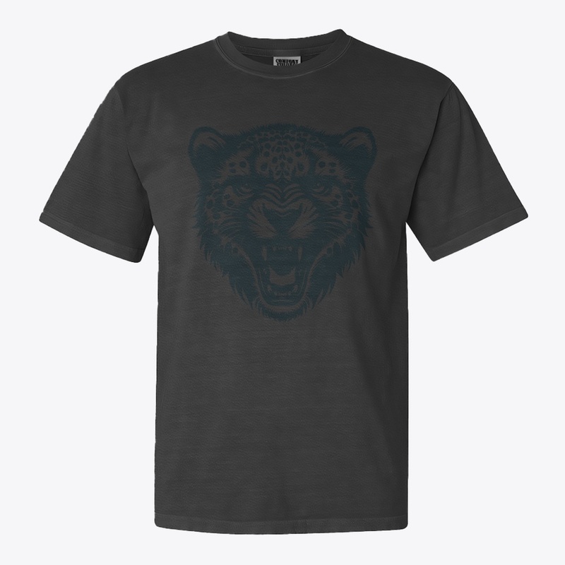 Angry Cheetah Head Design