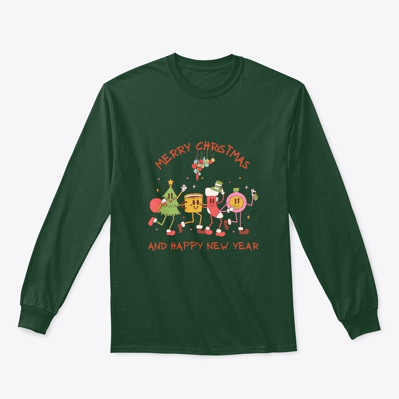 Christmas And New Year Long Sleeve Tee