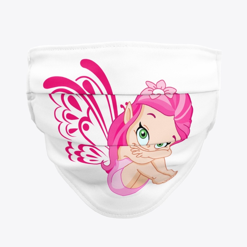 Cute Pink Fairy Butterfly Girl 