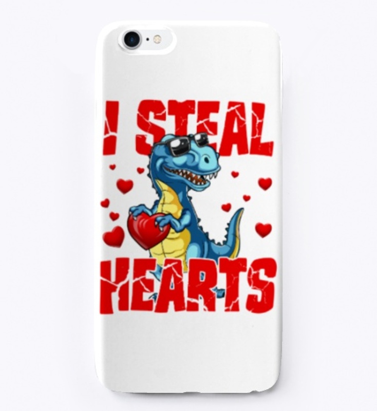 I Steal Hearts Dinosaur T Shirt
