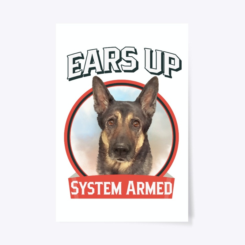 German Shepherd Ears Up System Armed