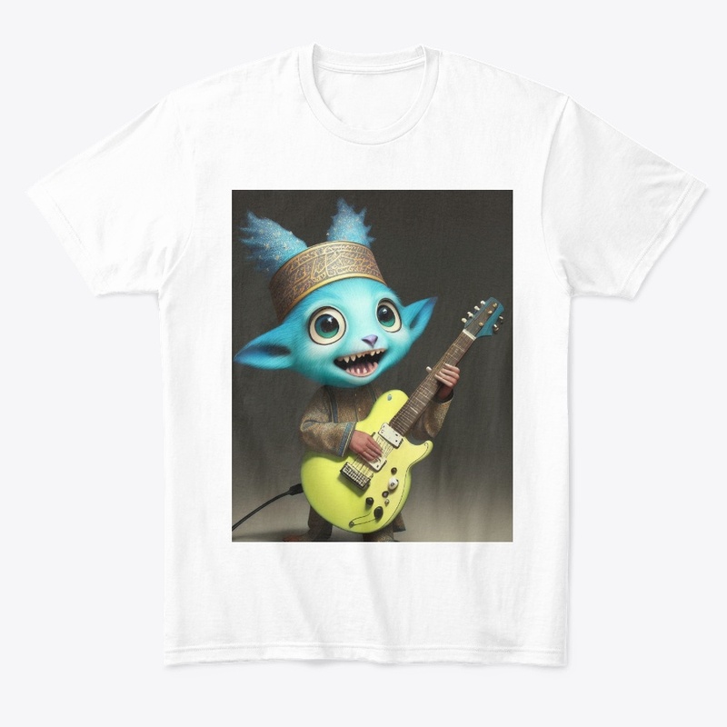 Really Cute Creature Jamming on Guitar