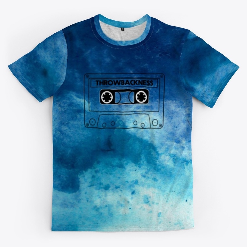 BLUE TIE DYE THROWBACKNESS | BLACK LOGO