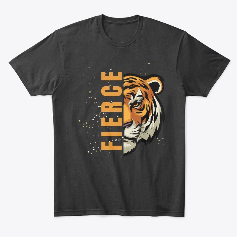 Black Illustrative  Fierce T-Shirt