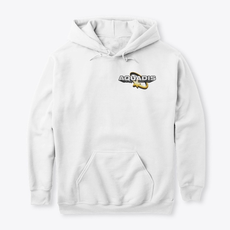 Aquadis 3D white corner logo with star
