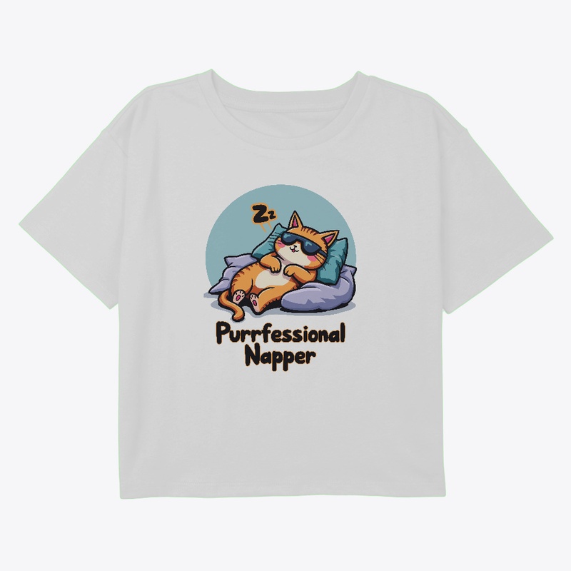 Purrfessional Napper- Funny Cat