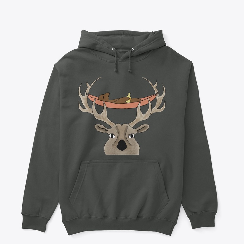 The Bear On A Hammock On Antlers!