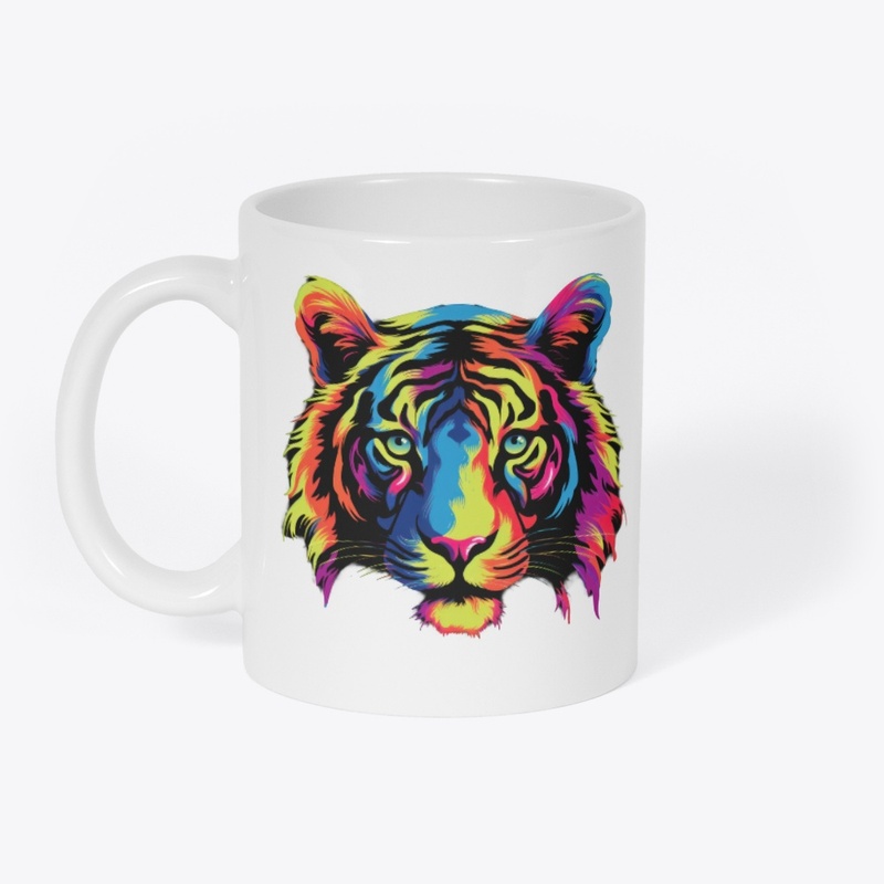 vibrant colors tiger