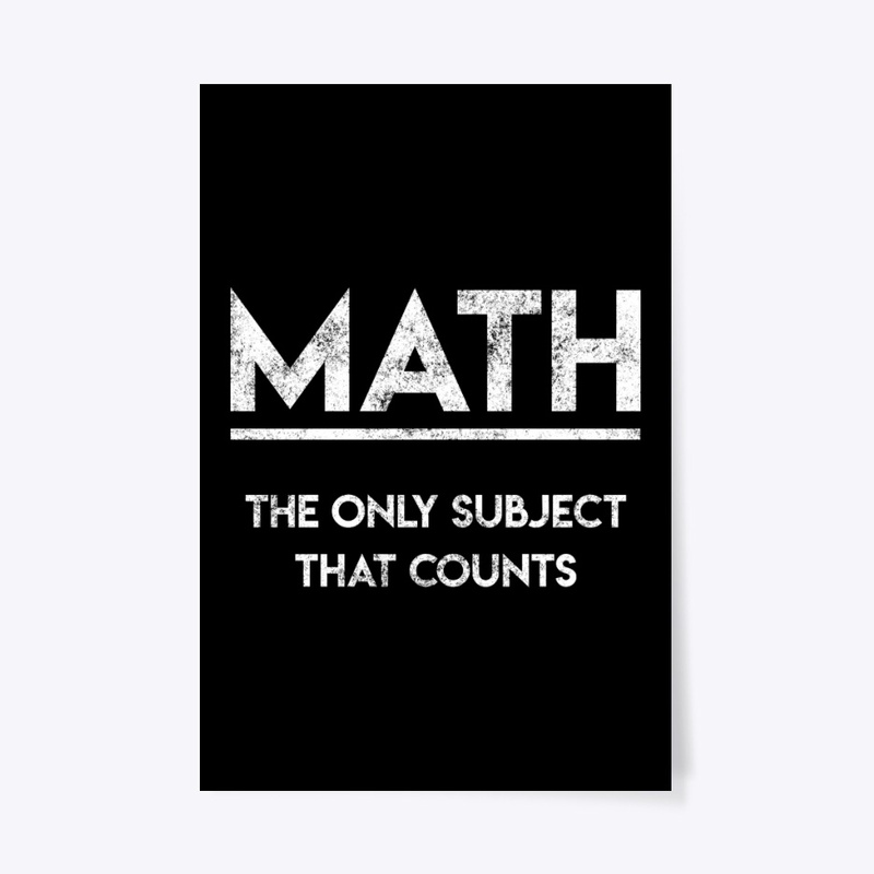 Math The Only Subject That Counts Funny