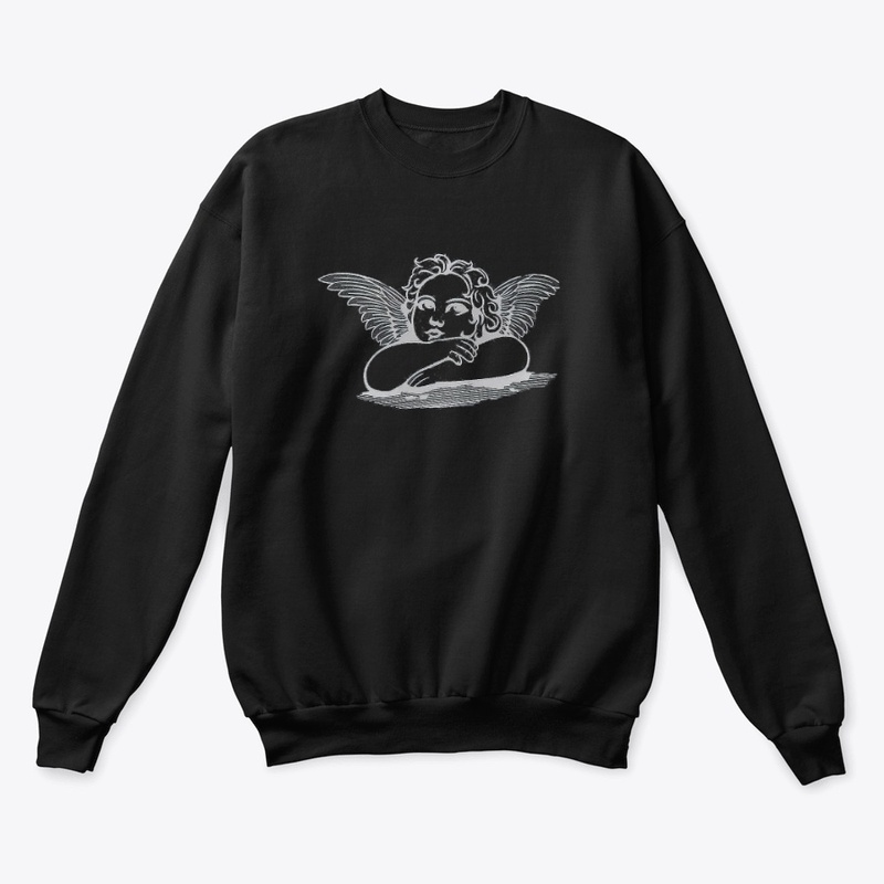 angel face graphic  sweatshirt