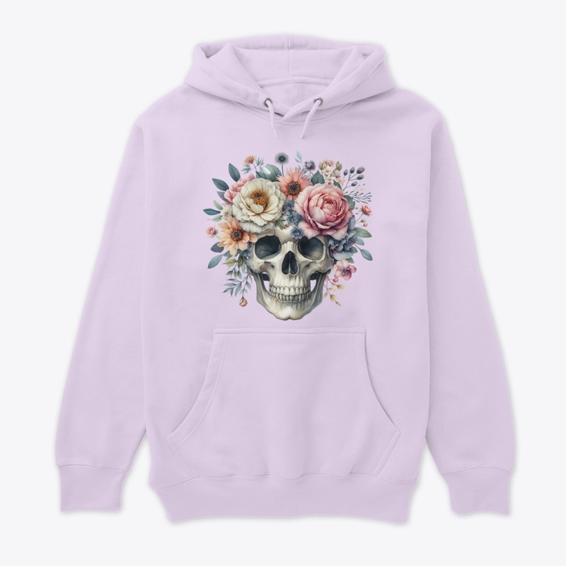 Peonies Skull