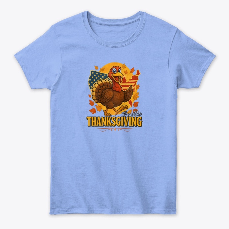 Thanksgiving Turkey Cartoon T-Shirt