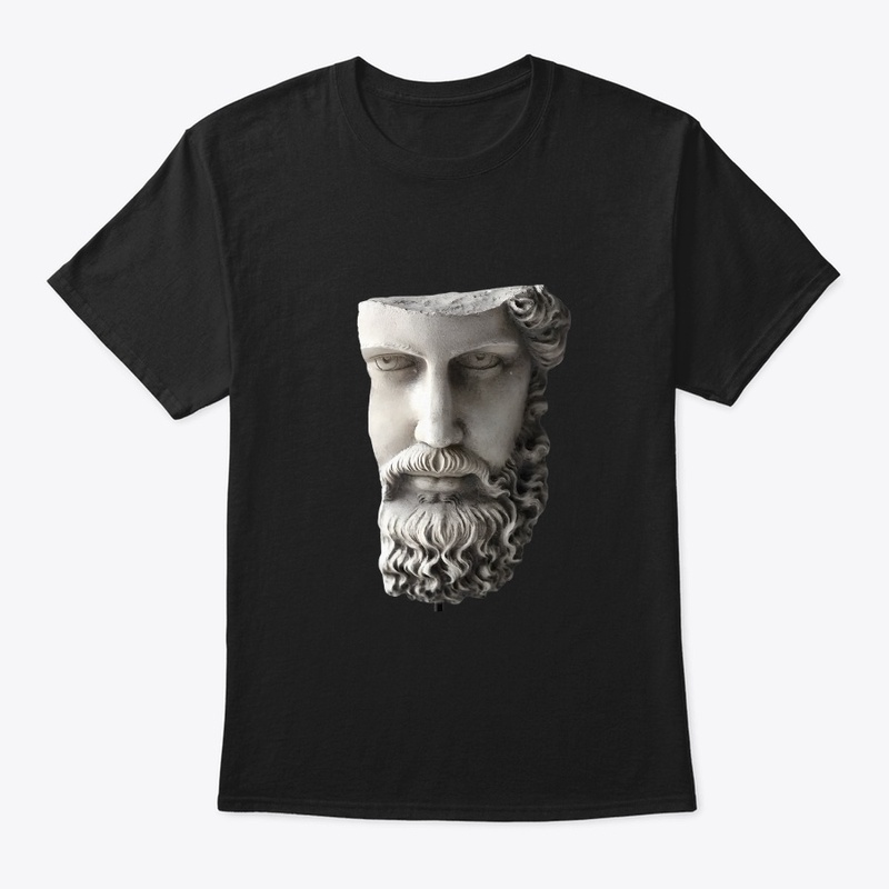 Greek sculpture design printed