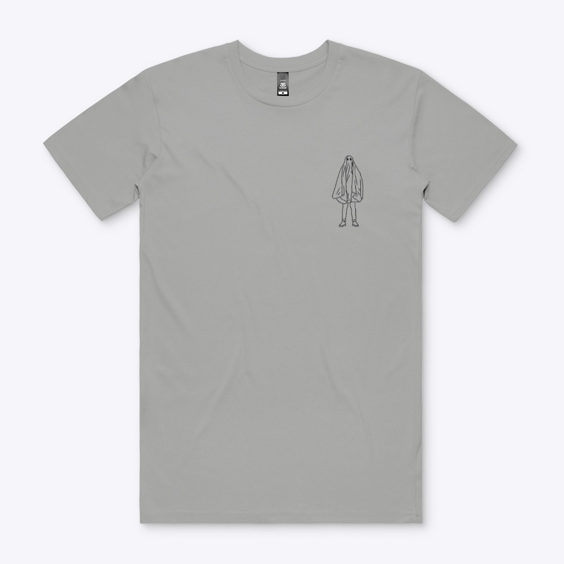 Small Icon Ghostie Black on White