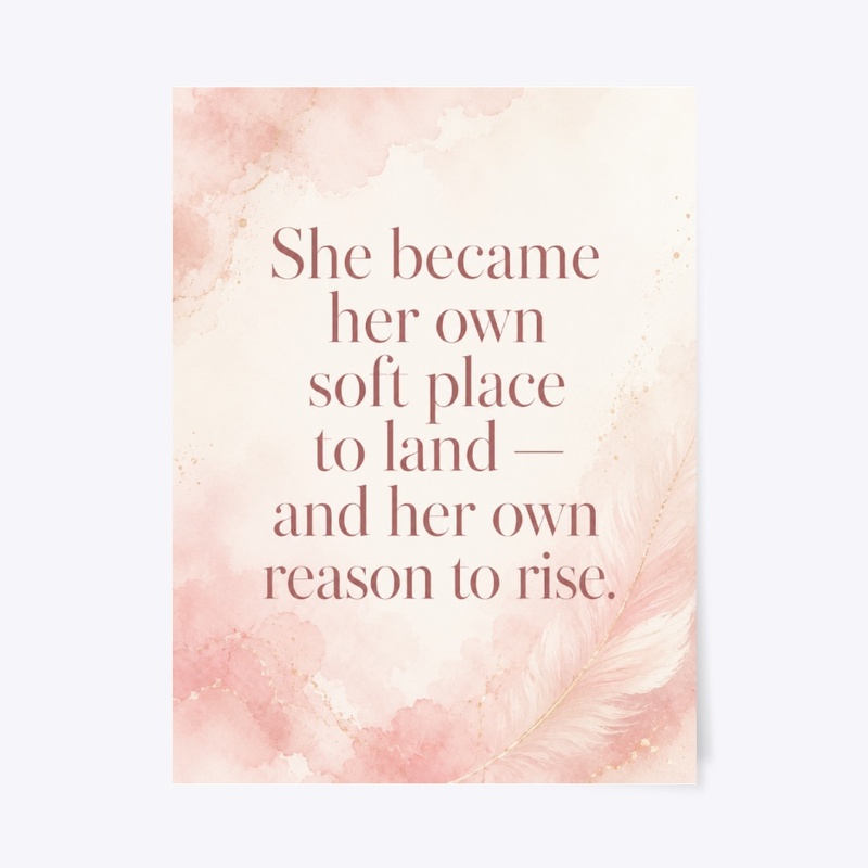 Soft Strength Quote Print