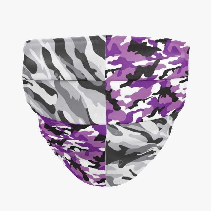Purple And White Checkered Camo