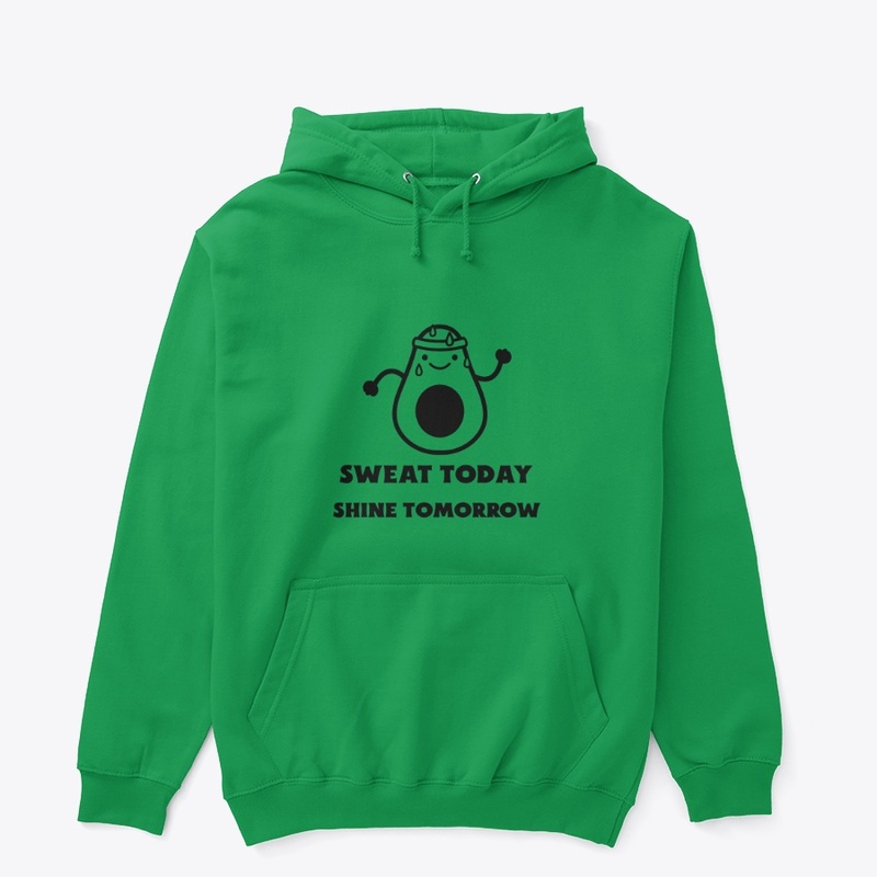 Funny avocado gym T-shirt design