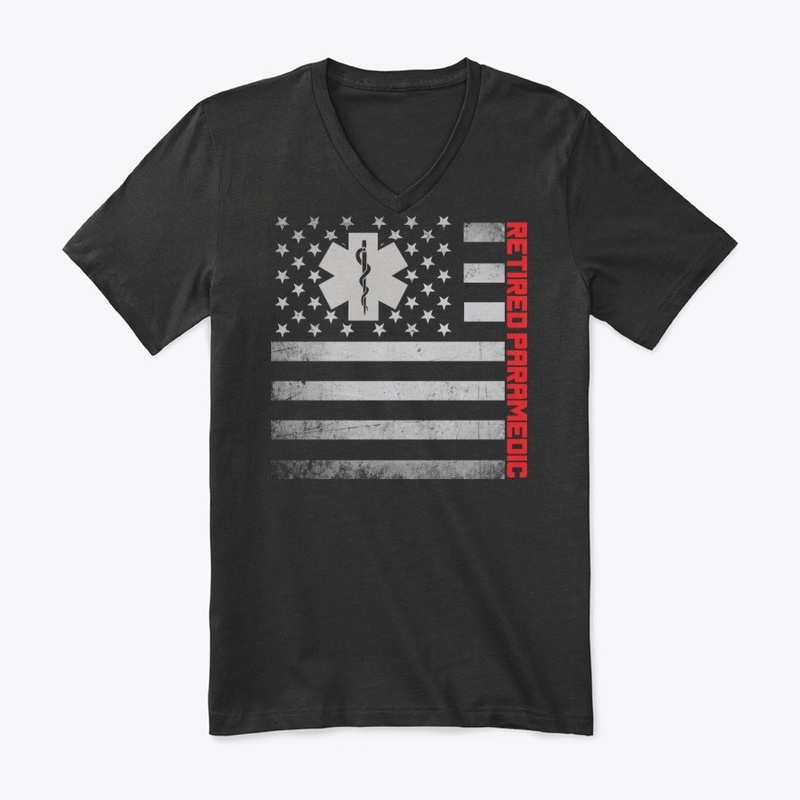 Retired Paramedic US Flag Mask