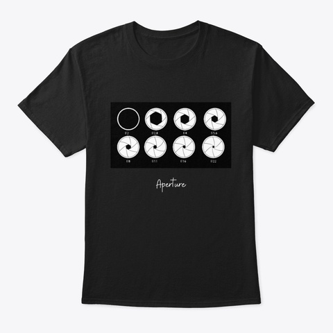 Aperture Table Black áo T-Shirt Front