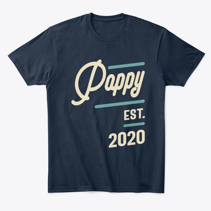 Mens Pappy Est 2020 - Dad Gift